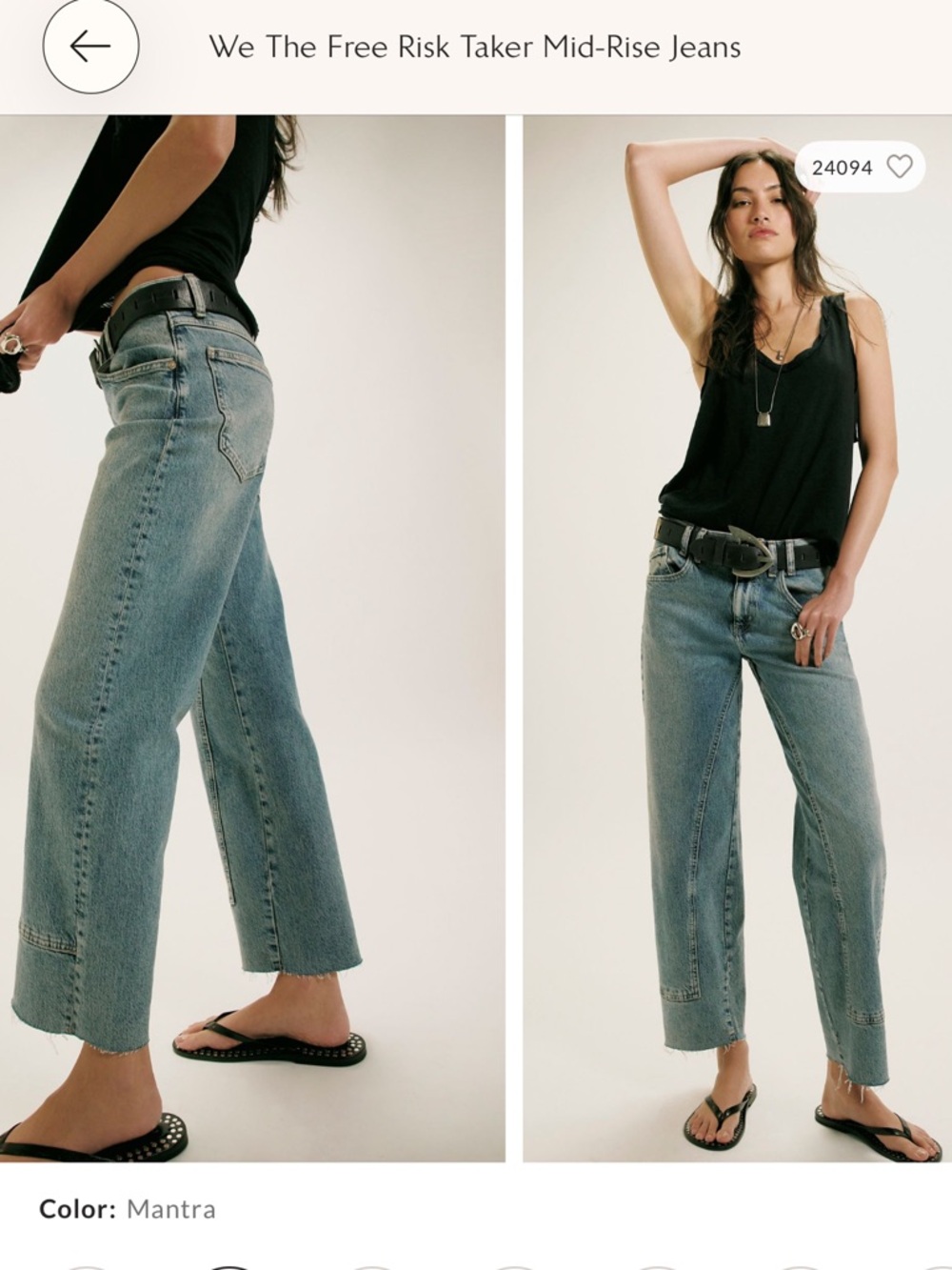 Free People Risk Taker Jeans size 30 - Picture 3 of 3